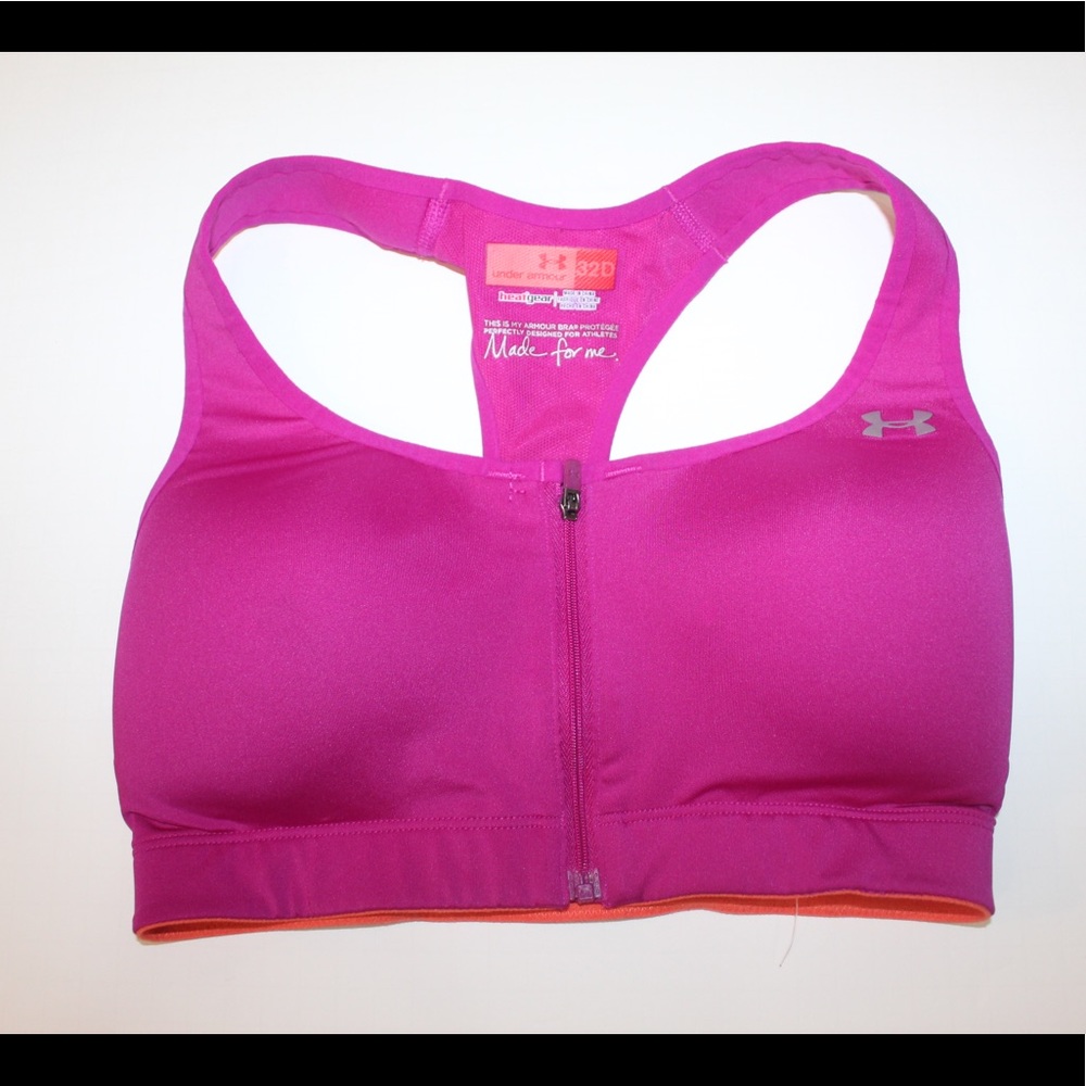 NWOT under armour zip up sports bra